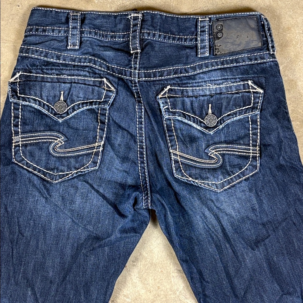 Silver Jeans Zac Flap Straight Leg Jeans W32/L34 - Picture 5 of 6